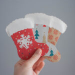 Easy Handmade Christmas Stocking Cards And Gift Tags | Topical Musings Regarding Christmas Card Stocking Template