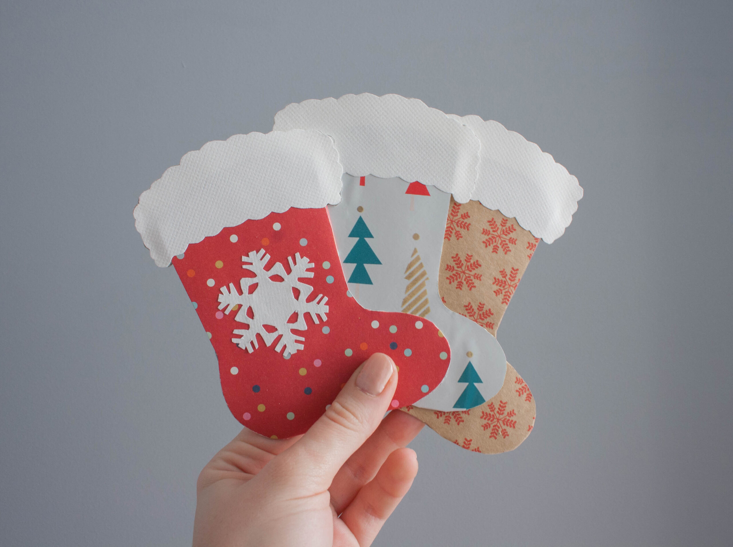 Easy Handmade Christmas Stocking Cards And Gift Tags | Topical Musings regarding Christmas Card Stocking Template
