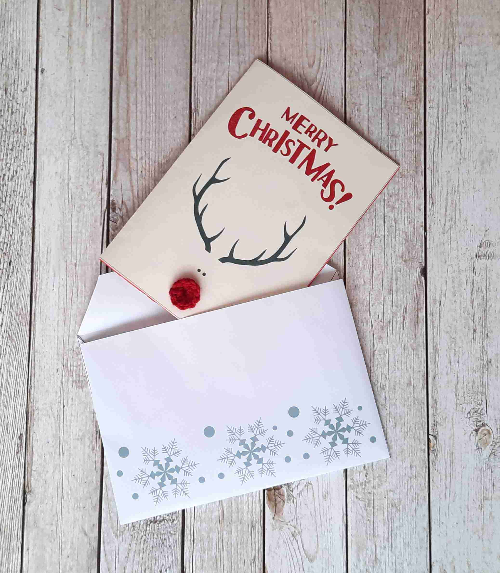 Easy Homemade Christmas Envelope Template [Pdf Printable Instantly with regard to Christmas Envelope Design Template