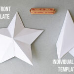 Easy Stepstep 3D Star Tutorial & Template • Craving Some Pertaining To Christmas Craft Star Template