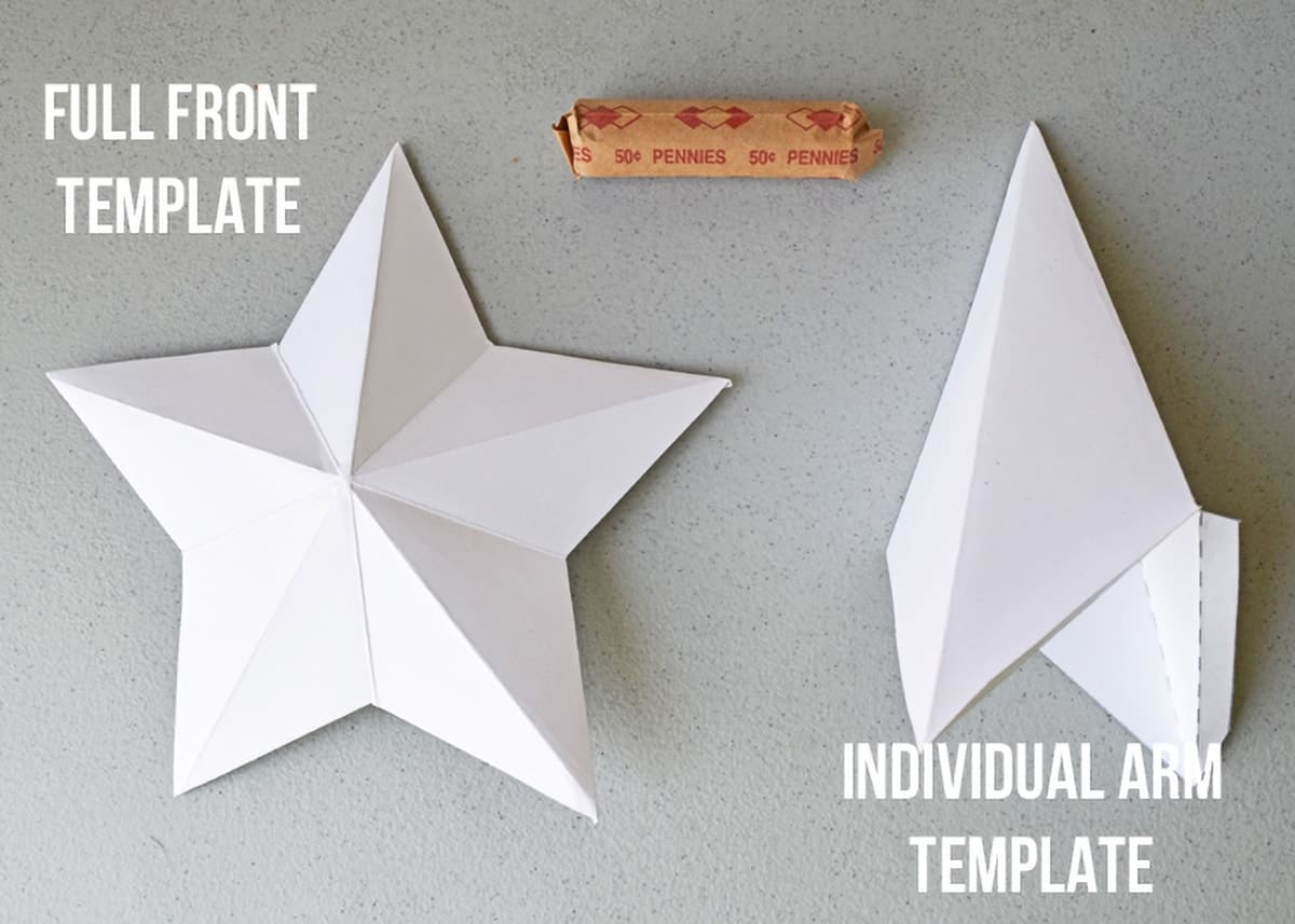 Easy Stepstep 3D Star Tutorial & Template • Craving Some pertaining to Christmas Craft Star Template