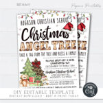 Editable Christmas Angel Tree Flyer: Church Toy Drive (Diy Corjl Inside Christmas Angel Tree Template
