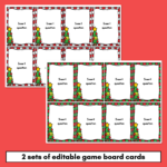 Editable Christmas Board Game Templates   Mrs Learning Bee Throughout Christmas Game Board Template