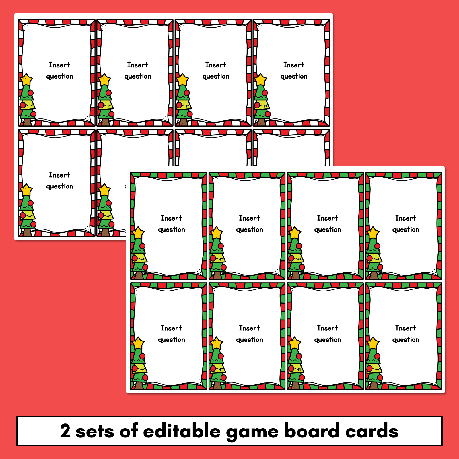 Editable Christmas Board Game Templates - Mrs Learning Bee throughout Christmas Game Board Template