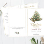 Editable Christmas Concert Program Template: Foldable Music Notes Intended For Christmas Concert Program Template