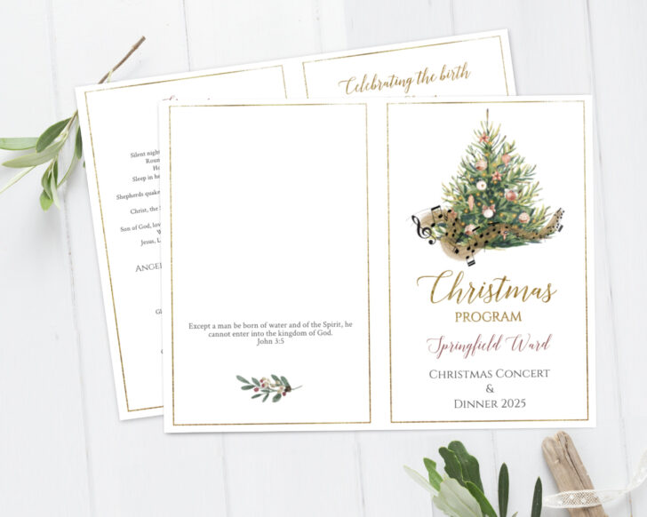 Christmas Concert Program Template Christmas Concert Program Template