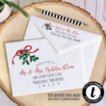 Editable Christmas Envelope Template, Templett, Christmas Envelope In Christmas Card Envelope Template