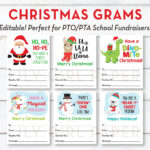 Editable Christmas, Holiday Candy Grams, Instant Download, Pta In Christmas Candy Gram Template