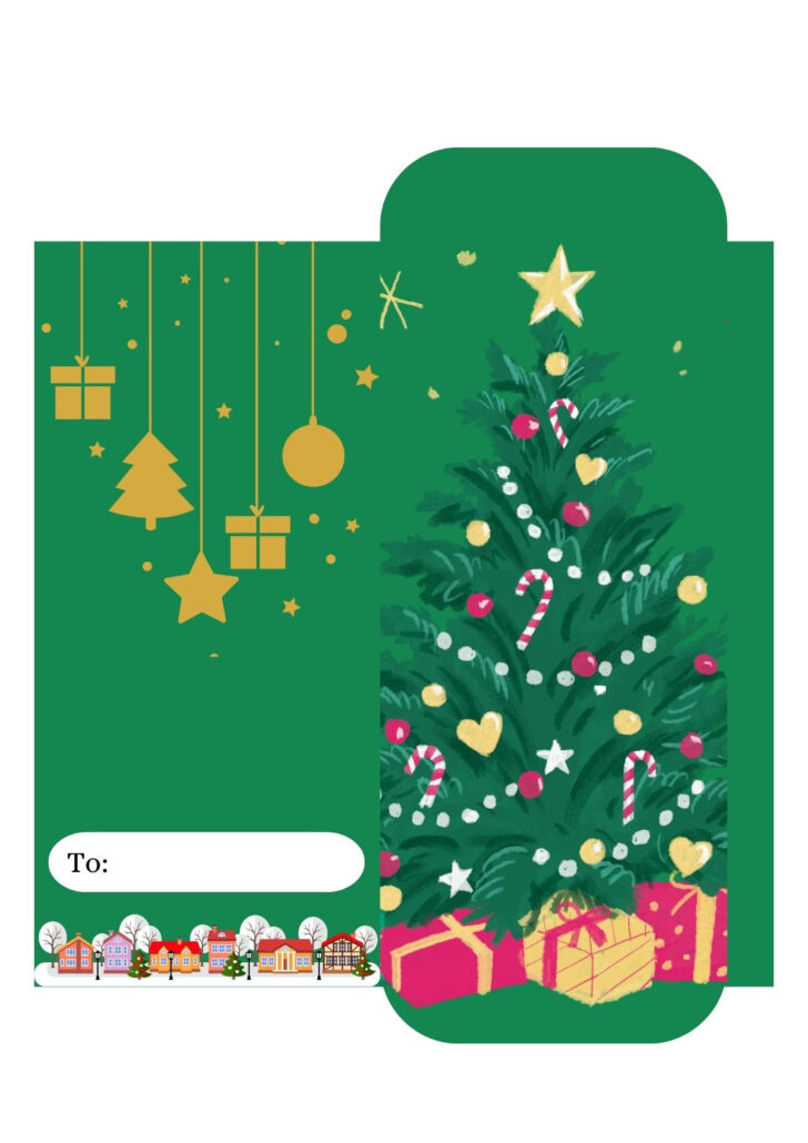 Christmas Cash Envelope Template