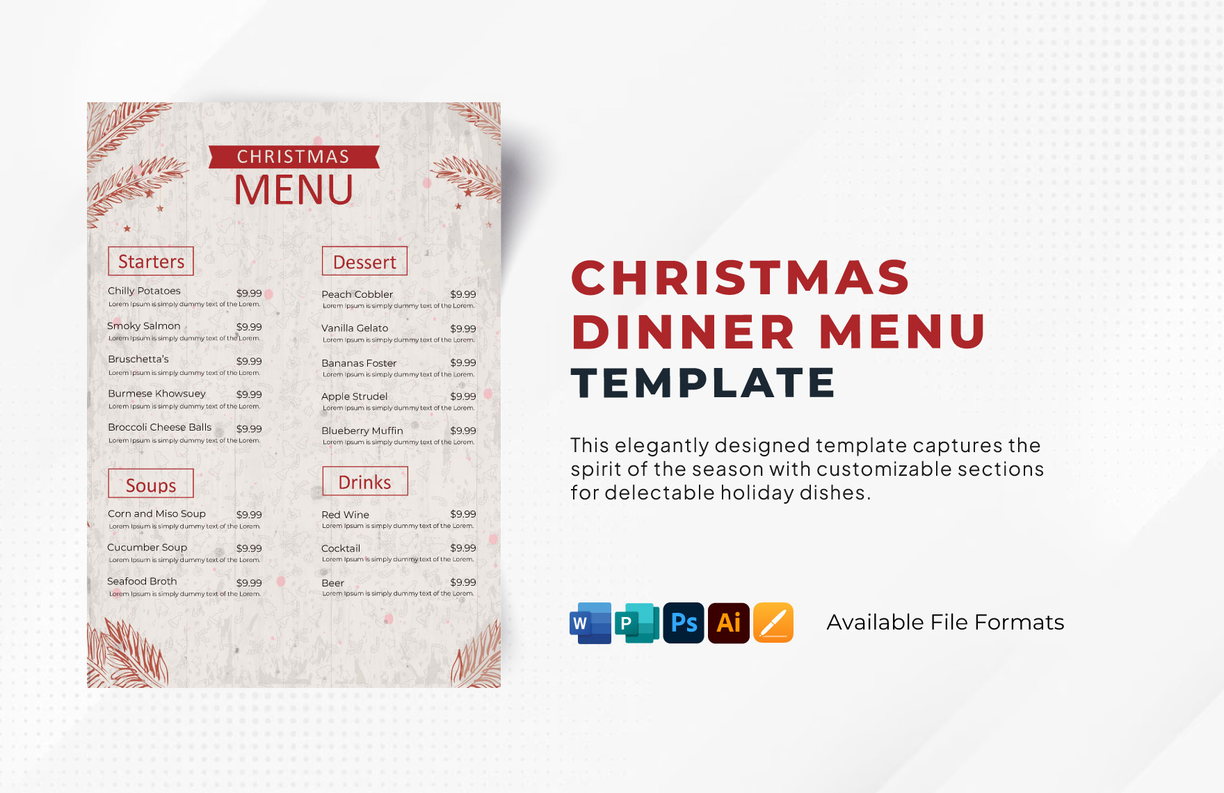 Editable Holiday Templates In Apple Pages To Download with regard to Apple Pages Template Christmas