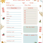 Editable Kids Christmas Wish List, Printable Gift Wish List With Regard To Childrens Christmas List Template