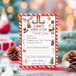Editable Official Letter To Santa Claus From The Desk Of Santa Within Christmas Eve Box Letter Template