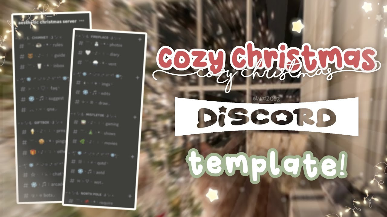 。˚⋆🎄﹕ Cozy Aesthetic Christmas Discord Server Template Free 、Ely. °。˚✿ in Christmas Discord Server Template