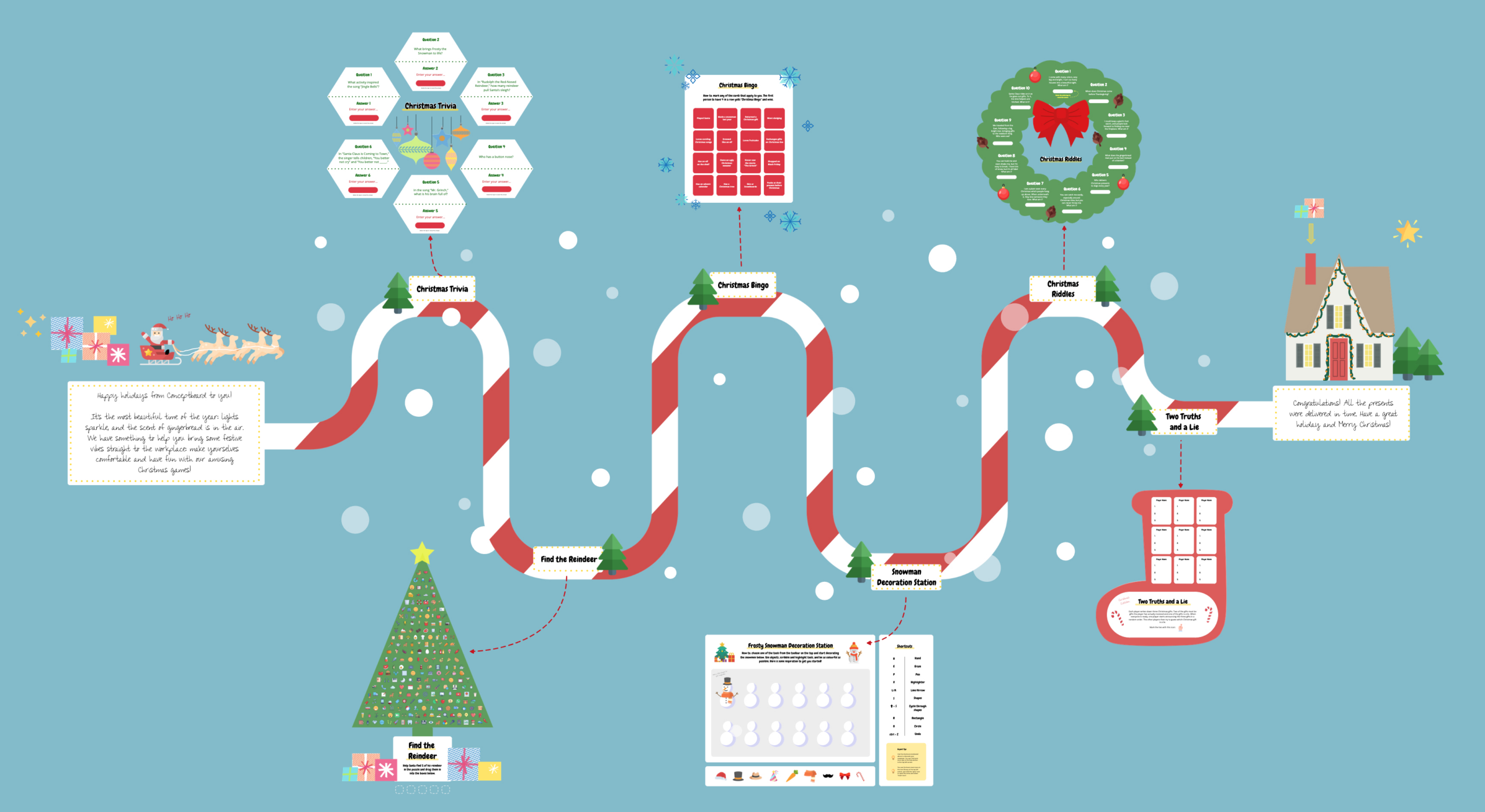 Elevate Team Spirit With A Christmas Game Template throughout Christmas Board Game Template
