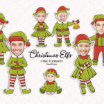 Elf Face Blank: Diy Christmas Craft For Kids (Png Digital Download For Christmas Elf Face Template