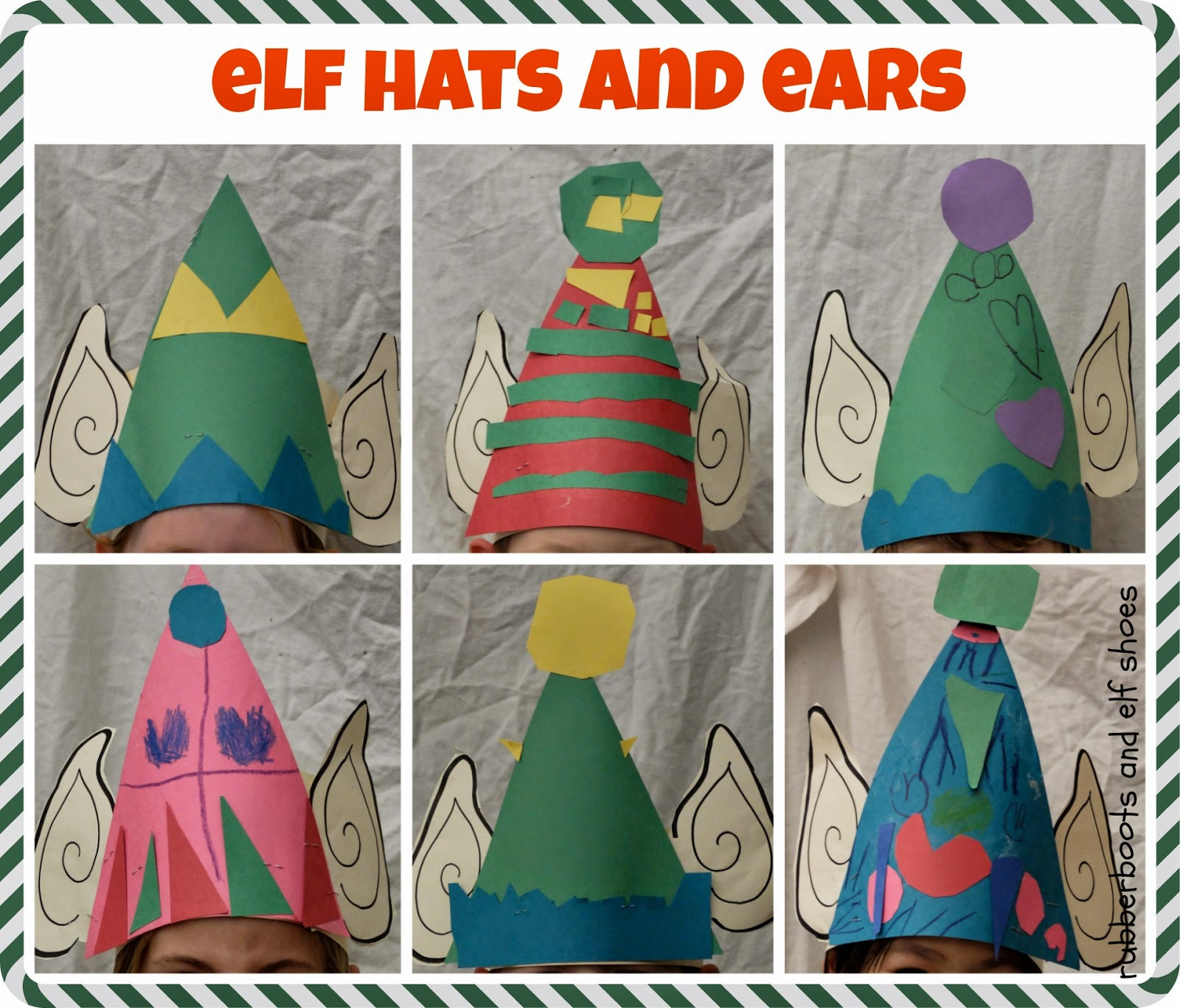 Elf Hat And Ears - Rubber Boots And Elf Shoes inside Christmas Elf Ear Template