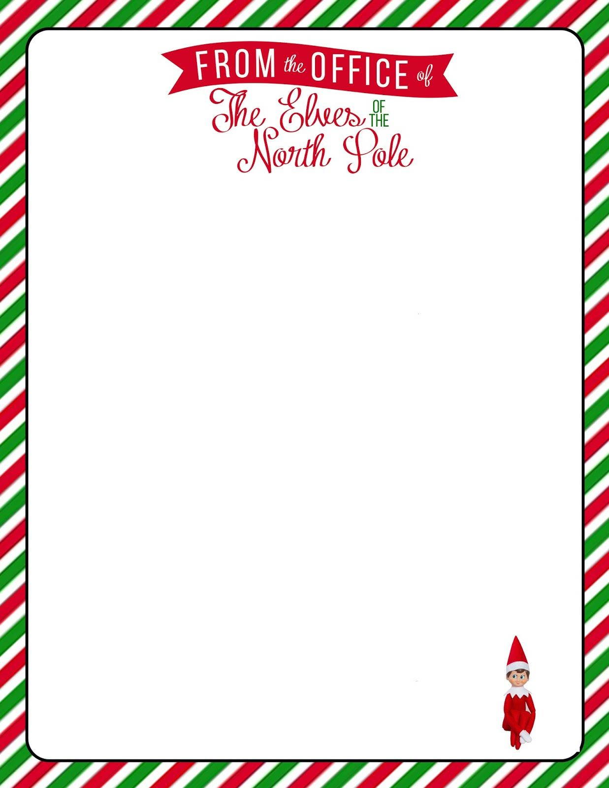 Elf On The Shelf} Welcome Letter With Free Printable for Christmas Elf Letter Template Free
