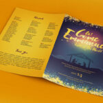 Emmanuel Christmas Cantata Program Template :: Behance Pertaining To Christmas Cantata Program Template