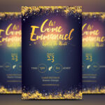 Emmanuel Christmas Flyer Template :: Behance With Christian Christmas Flyer Template Free