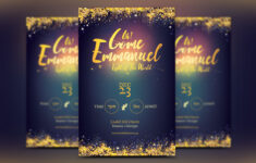 Emmanuel Christmas Flyer Template :: Behance with Christian Christmas Flyer Template Free