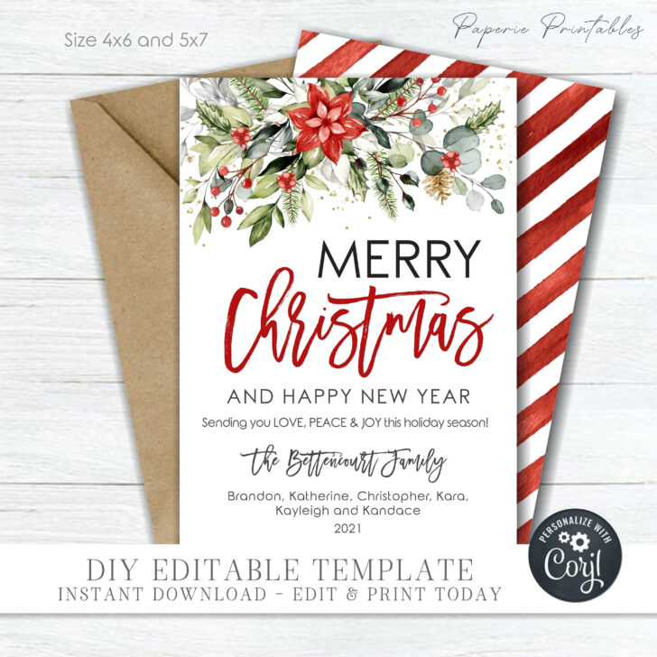 4×6 Christmas Card Template 4×6 Christmas Card Template
