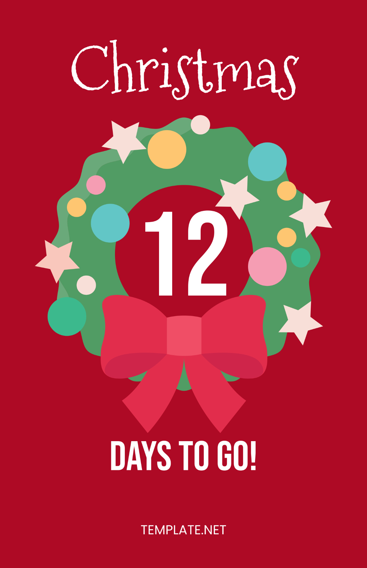 Free 12 Days Of Christmas Poster Template To Edit Online with regard to 12 Days of Christmas Poster Template