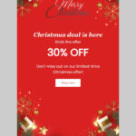 Free And Customizable Christmas Email Newsletter Templates In Christmas Email Marketing Template