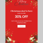 Free And Customizable Christmas Email Newsletter Templates Inside Christmas Email Blast Template