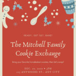 Free And Customizable Cookie Exchange Templates In Christmas Cookie Exchange Flyer Template Free