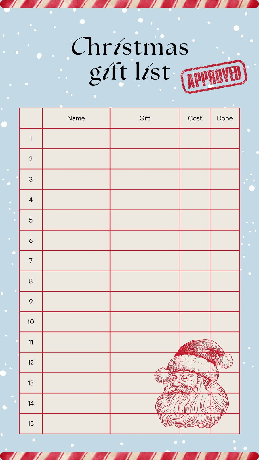 Free And Customizable Holiday Wishlist Templates inside Christmas Gift Guide Template