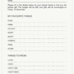 Free And Customizable Secret Santa Templates Regarding Christmas Gift Exchange Template Free