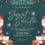 Free And Customizable Secret Santa Templates With Regard To Christmas Gift Exchange Email Template