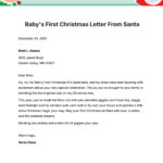 Free Baby'S First Christmas Letter From Santa Template To Edit Online Within Baby's First Christmas Santa Letter Template