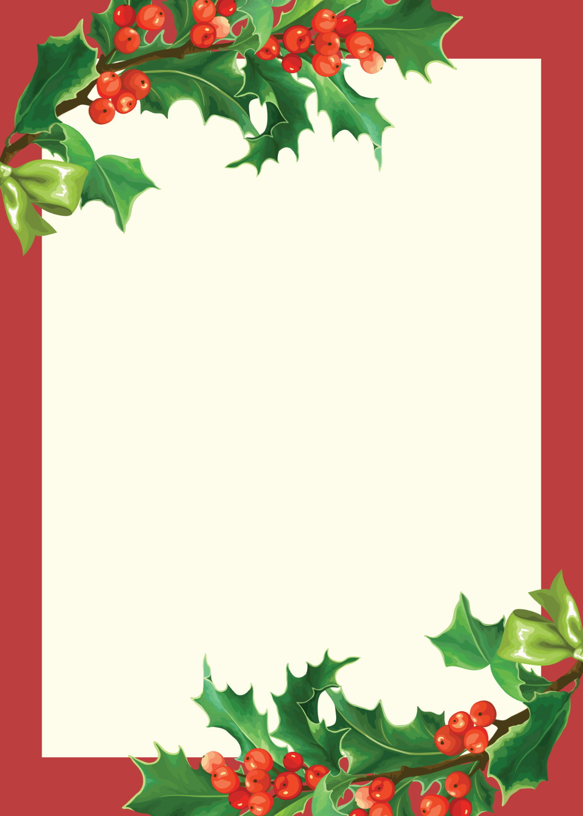 Free Blank Christmas Card Template To Edit Online within Blank Christmas Card Template