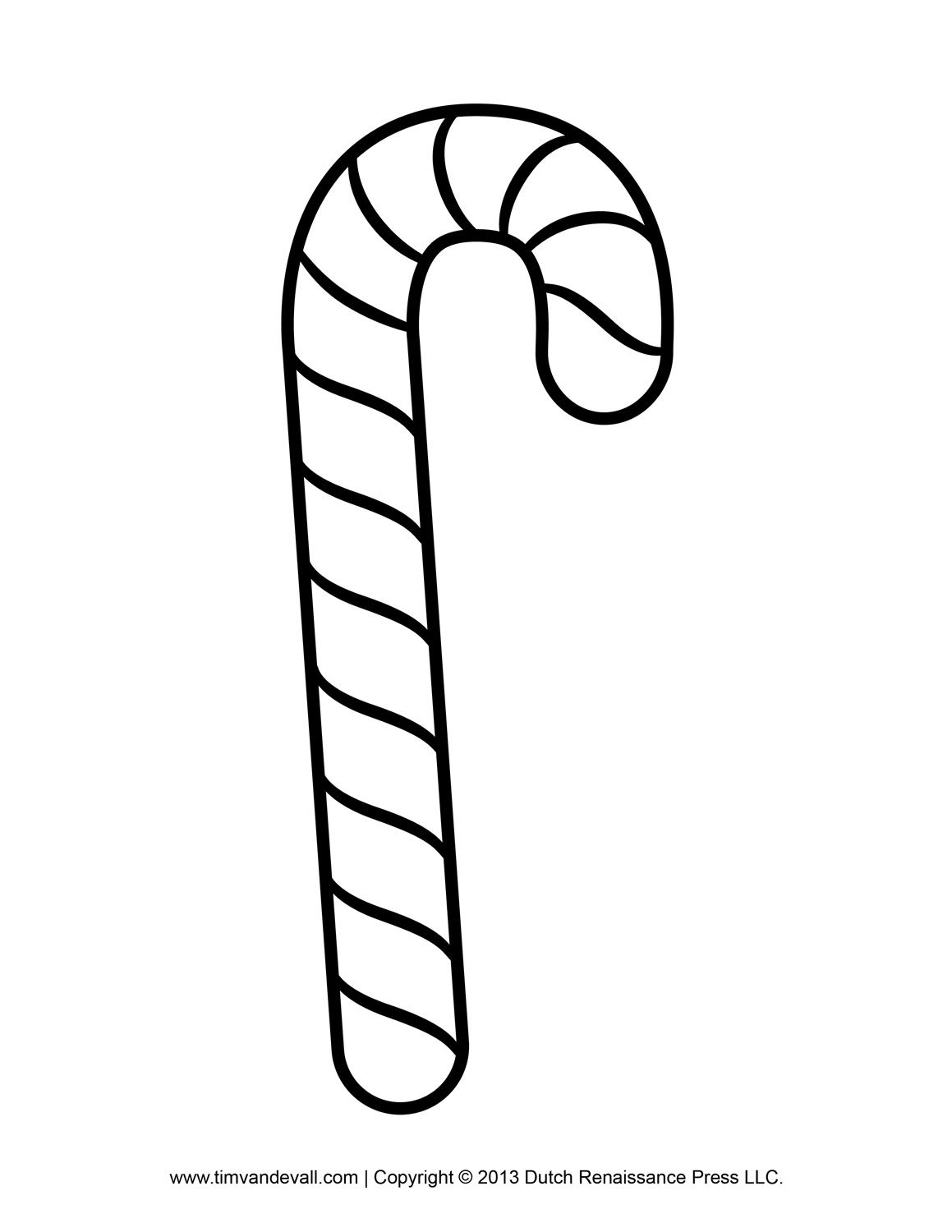 Free Candy Cane Template Printables, Clip Art &amp;amp; Decorations in Christmas Candy Cane Template
