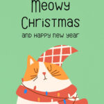 Free Cat Christmas Card Templates To Edit And Print | Canva Intended For Cat Christmas Card Template