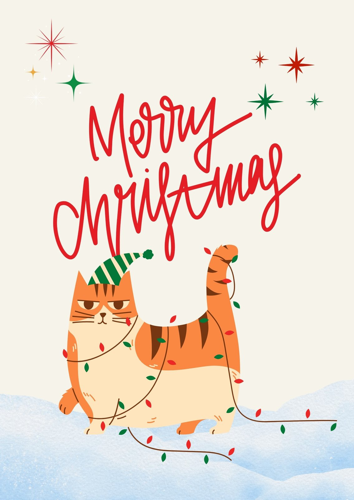 Free Cat Christmas Card Templates To Edit And Print | Canva within Cat Christmas Card Template