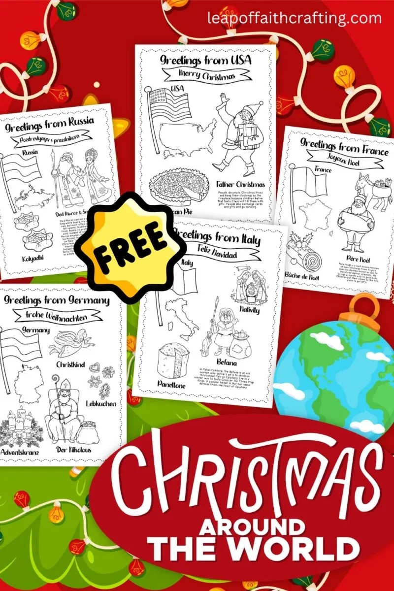 Free Christmas Around The World Worksheets (20 Pages!) - Leap Of intended for Christmas Around the World Template