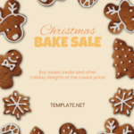 Free Christmas Bake Sale Flyer Template To Edit Online Regarding Christmas Bake Sale Template