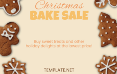 Free Christmas Bake Sale Flyer Template To Edit Online regarding Christmas Bake Sale Template