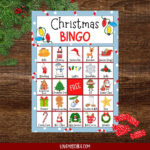 Free Christmas Bingo Printable   Love Mischka Inside Christmas Bingo Free Template