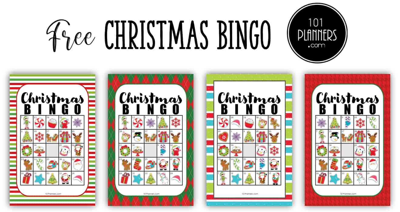 Free Christmas Bingo Printable regarding Christmas Bingo Template Free