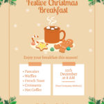Free Christmas Breakfast Flyer Template To Edit Online Inside Christmas Breakfast Flyer Template