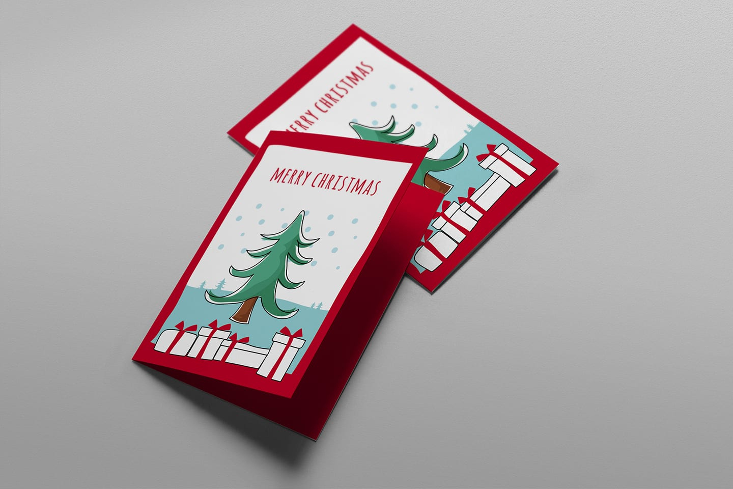 Free Christmas Card Templates For Photoshop &amp;amp; Illustrator - Brandpacks regarding Christmas Card Free Template Photoshop