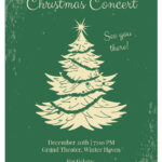 Free Christmas Concert Poster Template To Edit Online With Christmas Concert Flyer Template Free