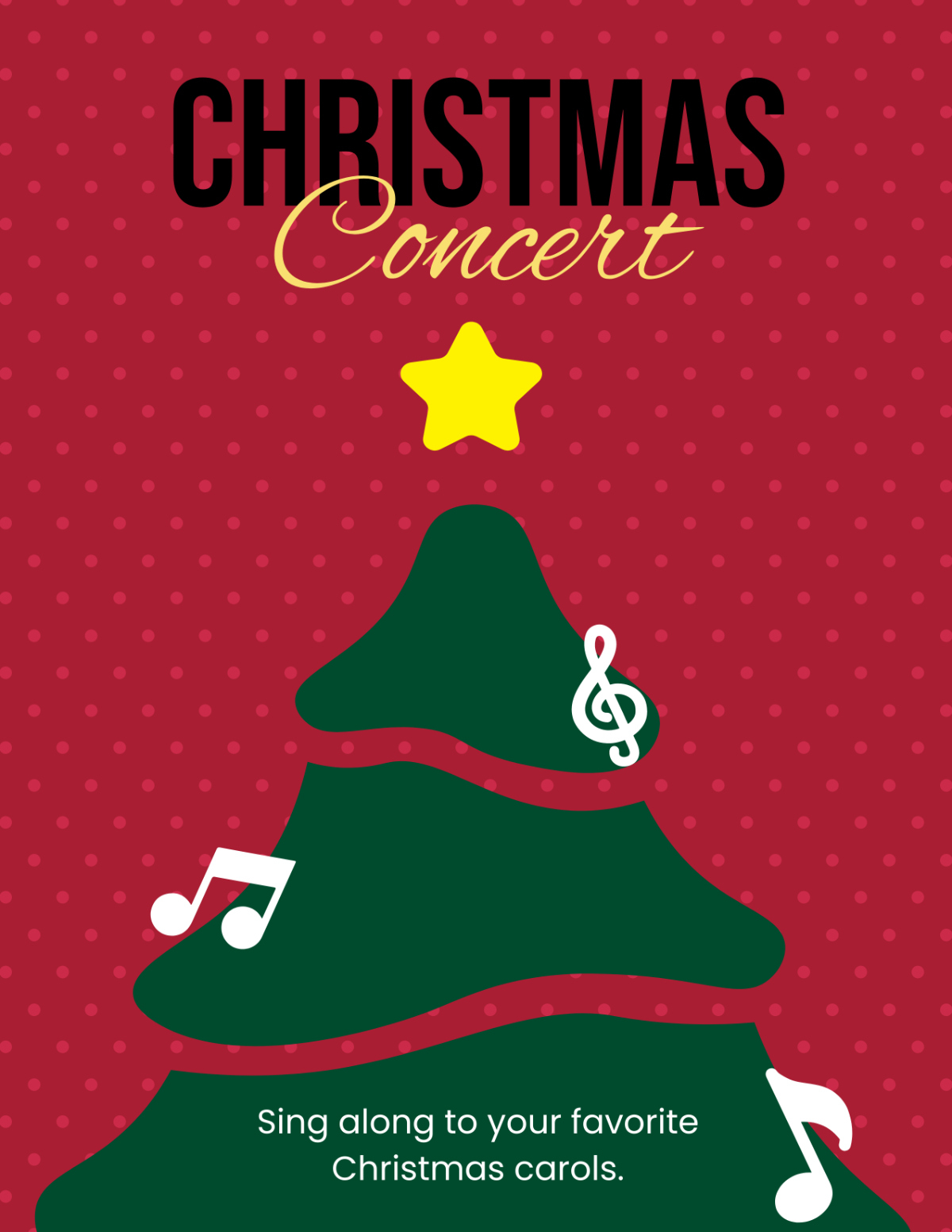Free Christmas Concert Program Template To Edit Online in Christmas Concert Program Template Free