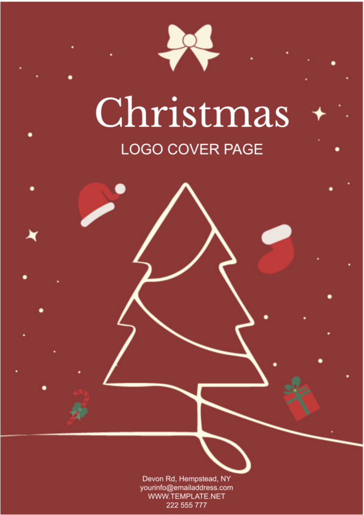 Christmas Cover Page Template Christmas Cover Page Template
