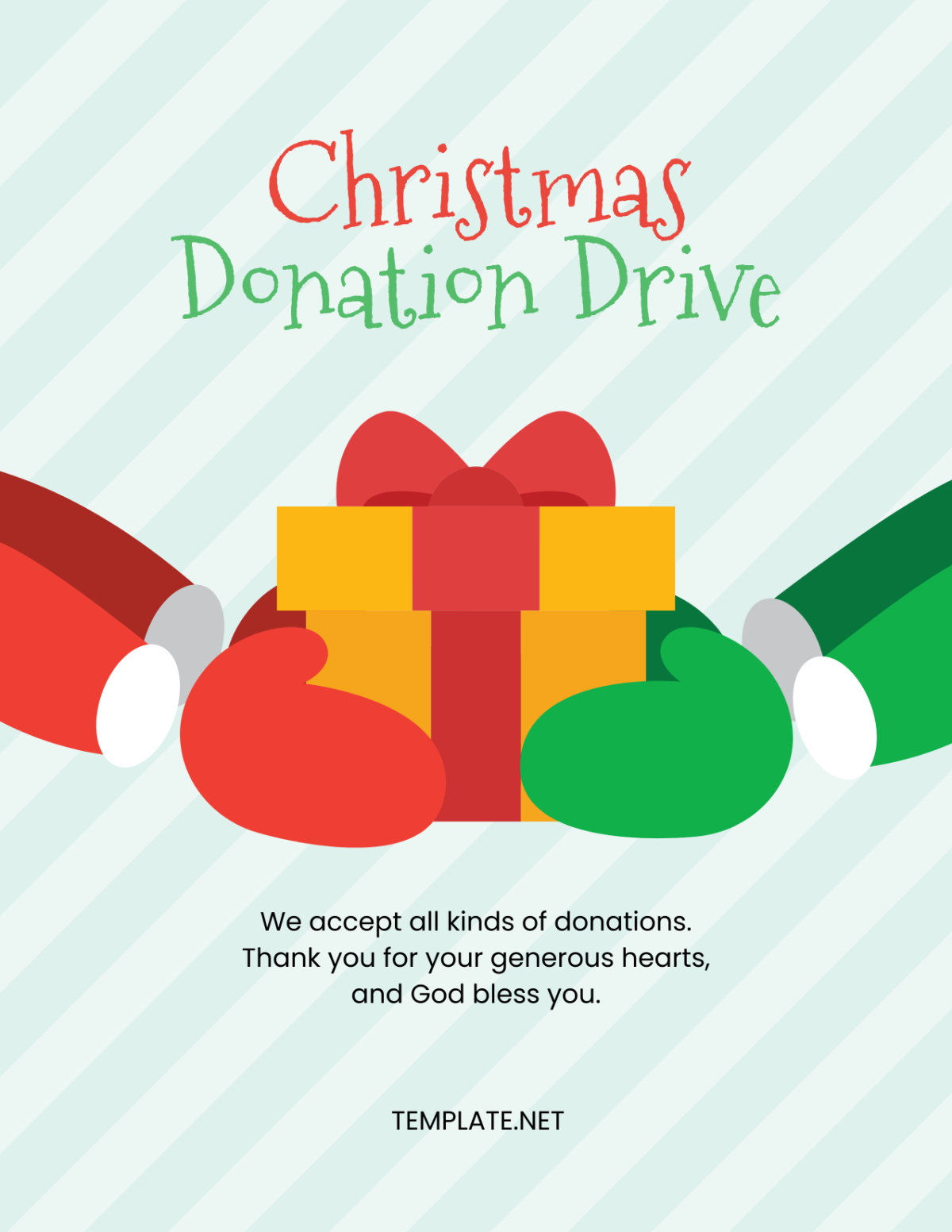 Free Christmas Donation Flyer Template To Edit Online in Christmas Donation Flyer Template