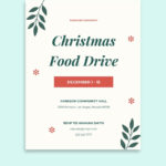 Free Christmas Food Drive Flyer Template To Edit Online Intended For Christmas Food Drive Flyer Template