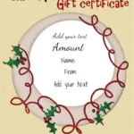 Free Christmas Gift Certificate Template | Customize & Download Intended For Christmas Gift Coupon Template Free